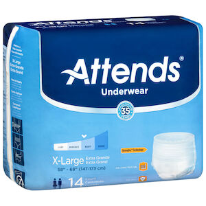 X-Large, 58 Inch - 68 Inch Waist, Protective Underwear